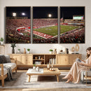 Indiana University Hoosiers Football Team Print Canvas -