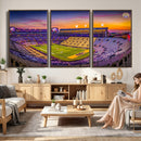 The Louisiana State University Tigers Football Team Print -