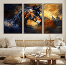 Abstract Horse Art Print - Abstract Canvas Wall Art |