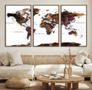 World Map Canvas Print – Detailed Map of the World Wall Art by MyGreatCanvas | Canvas Wall Art Prints | Photo Prints & Wall Decor