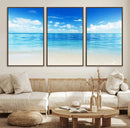 Beach Scene Canvas Wall Art Print – Tranquil Ocean Horizon by MyGreatCanvas | Canvas Wall Art Prints | Photo Prints & Wall Decor