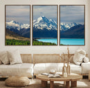 Mount Cook and Lake Pukaki Canvas Wall Art Print – Majestic by MyGreatCanvas | Canvas Wall Art Prints | Photo Prints & Wall Decor