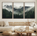 Misty Forest Canvas Print Wall Art Premium Canvas Print a