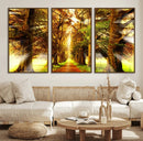 Sunshine in Forest and Trees Wall Art Canvas Print by MyGreatCanvas | Canvas Wall Art Prints | Photo Prints & Wall Decor