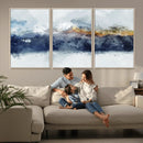 Abstract Mountain Range Art Canvas Print | 3 Panel by MyGreatCanvas | Canvas Wall Art Prints | Photo Prints & Wall Decor