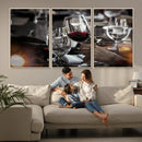 Red Wine and Glass Canvas Print by MyGreatCanvas | Canvas Wall Art Prints | Photo Prints & Wall Decor