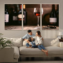 Red Wine and Bottle Canvas Print by MyGreatCanvas | Canvas Wall Art Prints | Photo Prints & Wall Decor