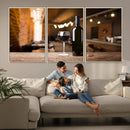 Wine and Bottle Wall Art Canvas Print by MyGreatCanvas | Canvas Wall Art Prints | Photo Prints & Wall Decor