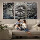 Ship Steering Wheel Vintage Wall Art Canvas Print by MyGreatCanvas | Canvas Wall Art Prints | Photo Prints & Wall Decor