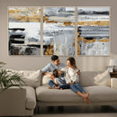 Abstract Painting Canvas Wall Art Print Paint Drip Art Brush