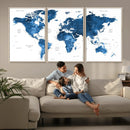 World Map Canvas Print – Framed Detailed Map of the World by MyGreatCanvas | Canvas Wall Art Prints | Photo Prints & Wall Decor