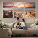Sunset on the Sea Wall Art Canvas Print by MyGreatCanvas | Canvas Wall Art Prints | Photo Prints & Wall Decor