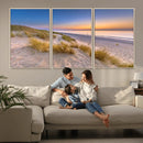 Sunrise On The Beach Wall Art Canvas Print