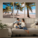 Palm Beach Tropical Island Wall Art Canvas Print
