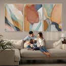 Boho Wall Art Canvas Print Set, Watercolor Boho Wall Art