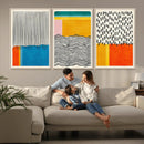Canvas Print Wall Art Abstract Illustrs Art Boho, Framed