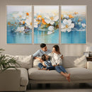 Abstract Flower Wall Art Canvas Print