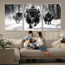 Buffalo Wall Art Canvas Print, Bison Family Wall Art Canvas by MyGreatCanvas | Canvas Wall Art Prints | Photo Prints & Wall Decor