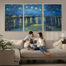 Vincent van Gogh Starry Night over the Rhone Abstract Wall