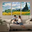 Wheatfield With Cypresses By Van Gogh Painting Wall Art