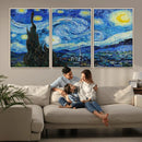 Vincent Van Gogh The Starry Night Abstract Wall Art Canvas
