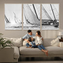 Yacht Sailboat Regatta Canvas Wall Art Canvas Print
