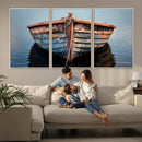 Stunning Vintage Boat Canvas Print | Nautical Wall
