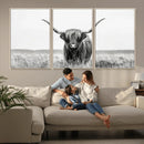Highland Cow Canvas Wall Art – Majestic Beauty in Black and by MyGreatCanvas | Canvas Wall Art Prints | Photo Prints & Wall Decor