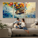 UP-Inspired Floating House with Balloons Canvas Art –