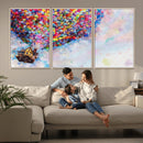 Don't Look Up Movie Canvas Wall Art - Vibrant Floating House
