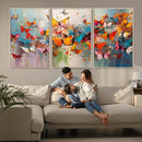 Abstract Butterfly Wall Art Canvas Print