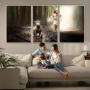 Jesus Canvas Wall Art - Jesus Running After Lost Lamb, by MyGreatCanvas | Canvas Wall Art Prints | Photo Prints & Wall Decor