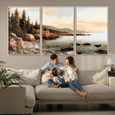 Serene Coastal View of Acadia National Park Wall Art -