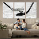 Winter Ice Hockey Sport Canvas Wall Art Print - Hockey Wall by MyGreatCanvas | Canvas Wall Art Prints | Photo Prints & Wall Decor