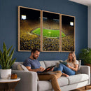 Stadium in Michigan Wall Art Canvas Print, Framed American