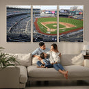 New York Yankees Baseball Team Print - Yankee Stadium Wall