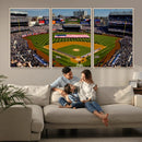 Yankee Stadium New York Wall Art Print | 3-Panel Canvas