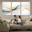 Decorative Turquoise Abstract Wave Wall Art Canvas Print by MyGreatCanvas | Canvas Wall Art Prints | Photo Prints & Wall Decor