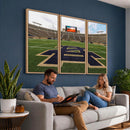 Notre Dame Stadium Giclee Canvas Print | Triptych Wall Art