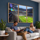 Tottenham Hotspur Stadium Canvas Print, Match Day Triple
