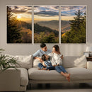 Sunrise Over the Smoky Mountains Canvas Wall Art –