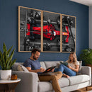 Ferrari Pit Stop Canvas Wall Art – Precision and Speed