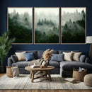 Foggy Forest Wall Art – Tranquil Green Woodland Canvas by MyGreatCanvas | Canvas Wall Art Prints | Photo Prints & Wall Decor