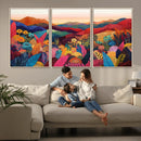 YAYOI KUSAMA Abstract Print - Landscape Canvas Wall Art