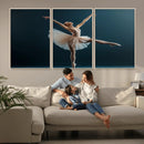 Ballet Dancer Wall Art – Framed Graceful Pose Canvas by MyGreatCanvas | Canvas Wall Art Prints | Photo Prints & Wall Decor