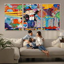 Pop Art Monopoly Man Canvas Wall Art Print - Bold and