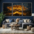 Golden Tree of Life Canvas Wall Art Print - Majestic Glowing by MyGreatCanvas | Canvas Wall Art Prints | Photo Prints & Wall Decor