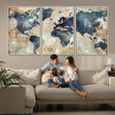 World Map Canvas Print – Framed Wall Art for Couples, by MyGreatCanvas | Canvas Wall Art Prints | Photo Prints & Wall Decor