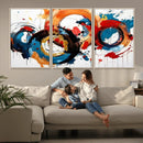 Abstract Wall Art, Rings Wall Art Canvas Print
