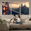 Harry Castle Wall Art Canvas Print, Wizard School Wall Art